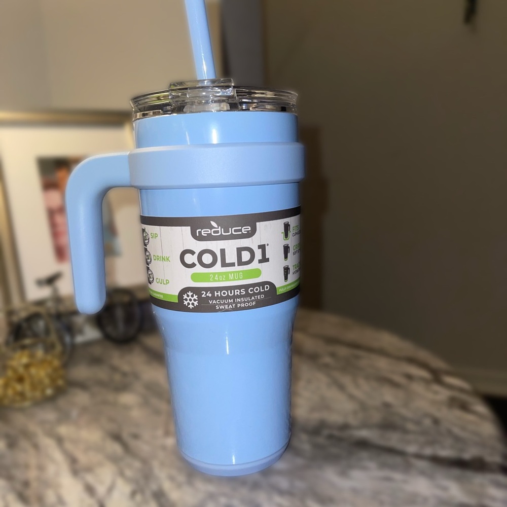 Blue Reduce Cold1 Vacuum Insulated Sweat Proof 24 Hours 24oz Cup
